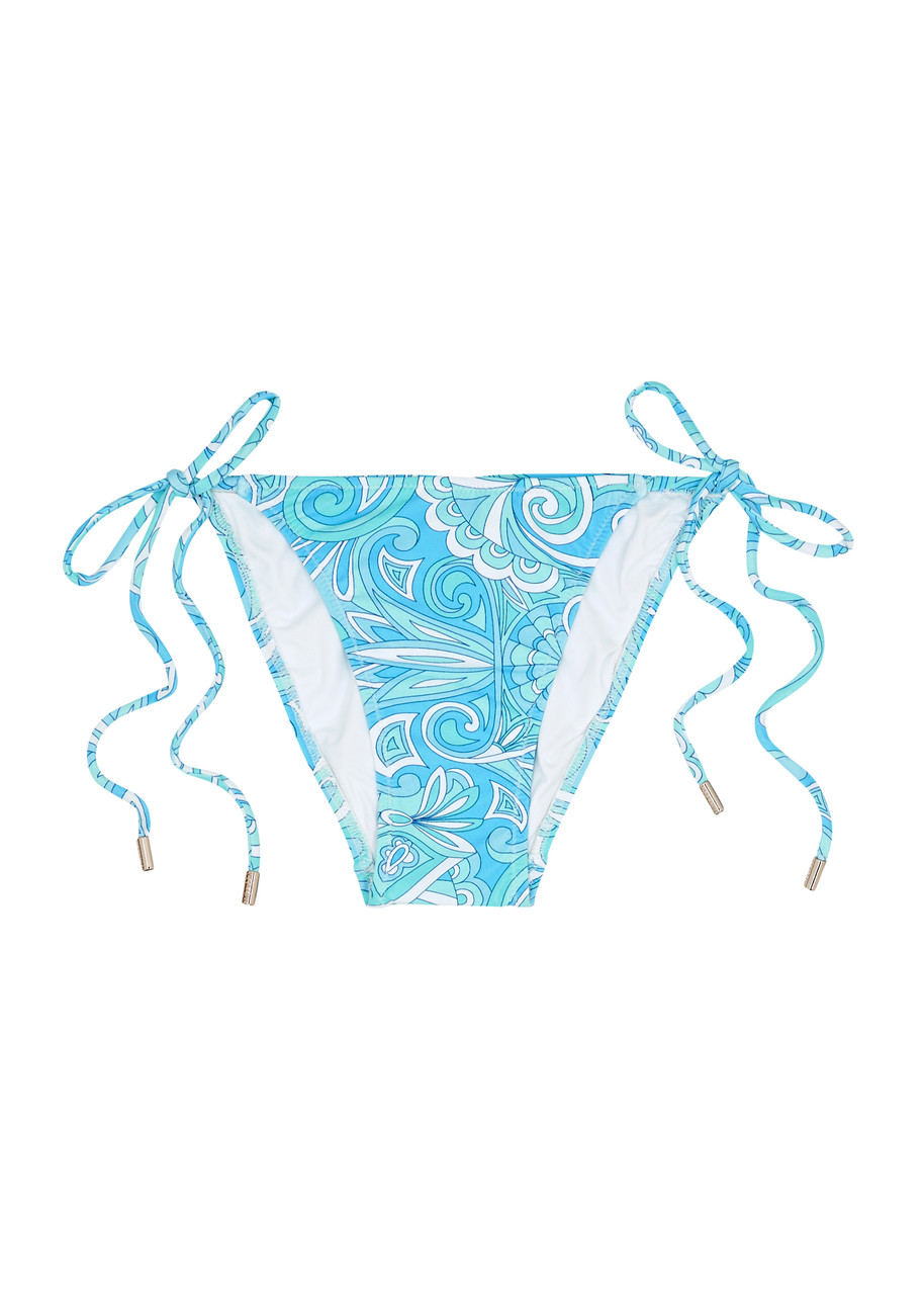 Melissa Odabash Miami Paisley-print Bikini Briefs In Blue