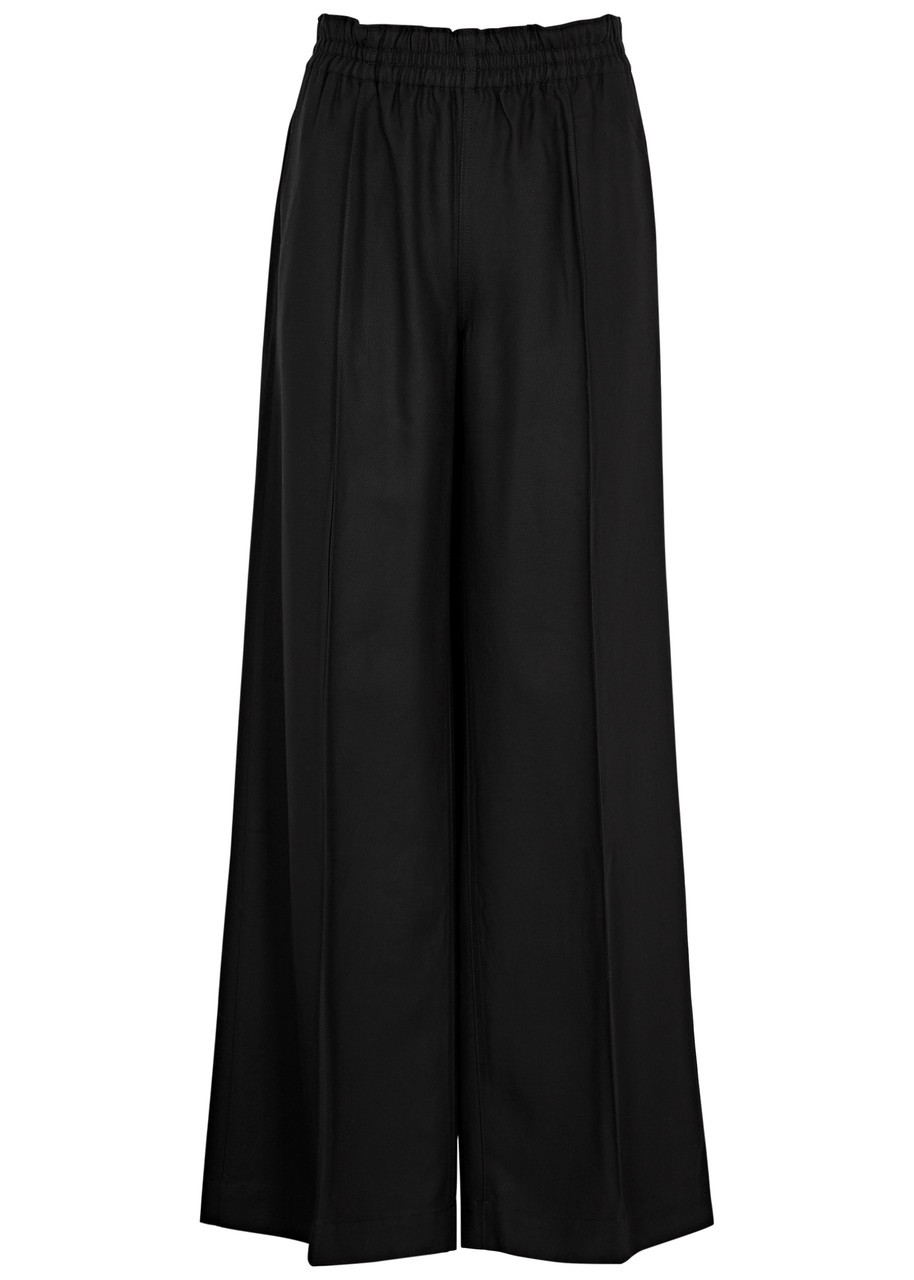 Paige Harper Wide-leg Trousers In Black