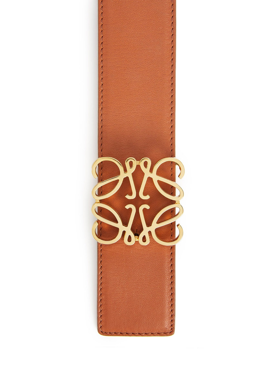  Loewe Anagram Belt 4cm - Tan - 85 (uk 12 / L) 