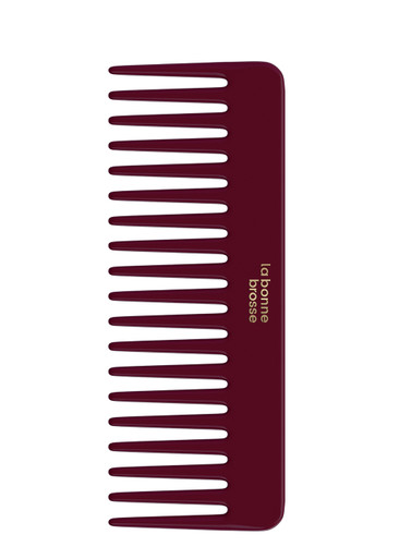 La Bonne Brosse The Cherry Red Acetate Detangling Comb In White