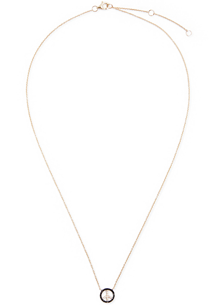Roxanne First Mini Peace 14kt Gold Necklace