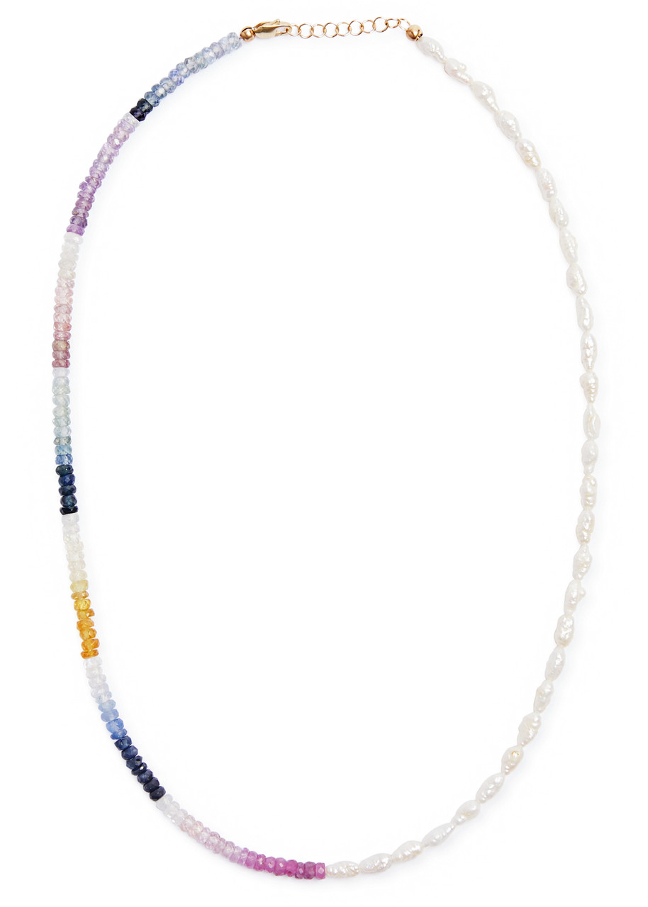Roxanne First Can't Decide Pearl and Sapphire Necklace - Multicoloured - One Size