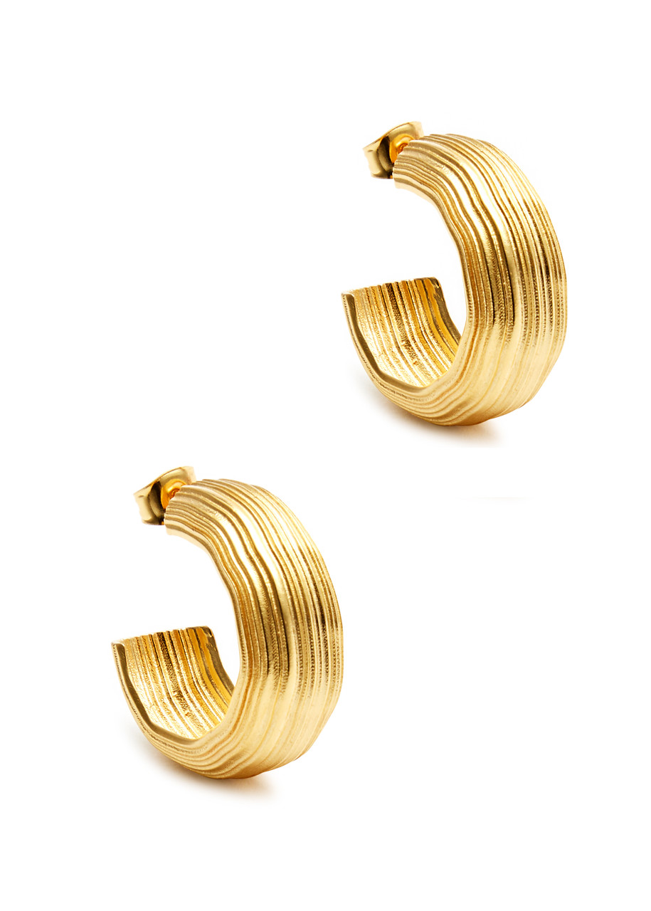 Abluvio 18kt Gold Vermeil Hoop Earrings