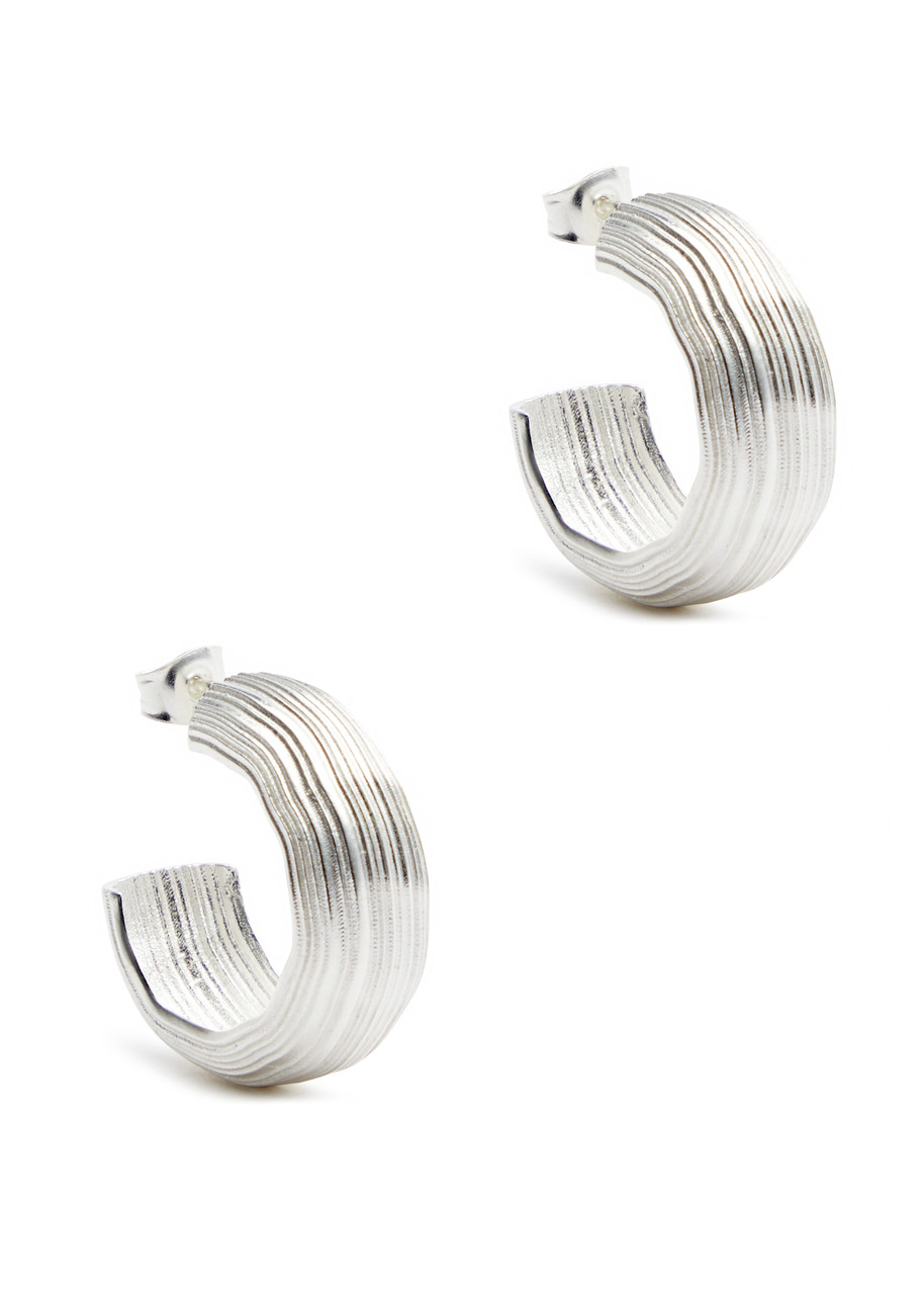 Abluvio Sterling Silver Hoop Earrings