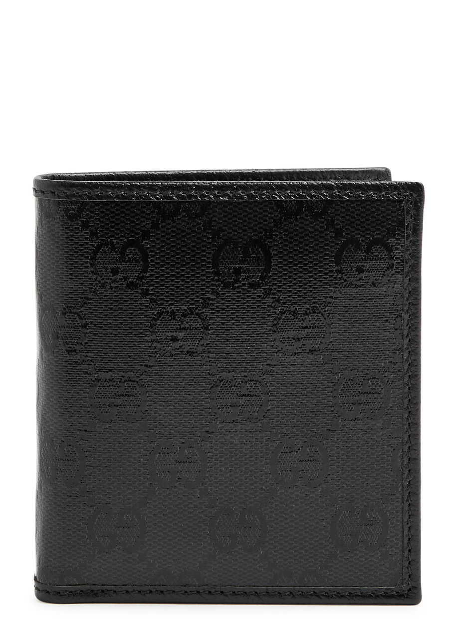 Gucci GG Crystal Monogrammed Wallet - Black - One Size