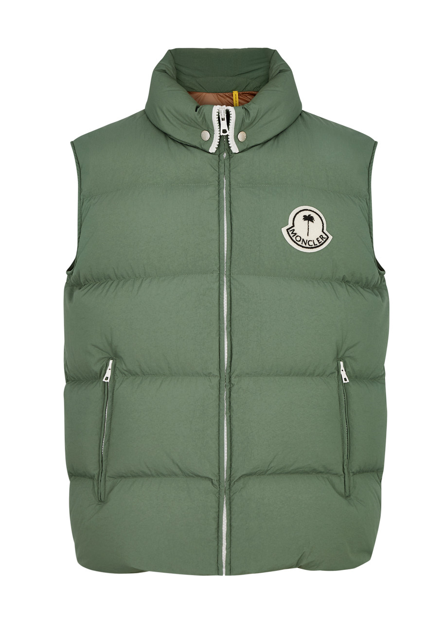 Moncler Genius 8 Moncler Palm Angels Rodmar Quilted Shell Gilet - Green - 2 (UK38/ M)