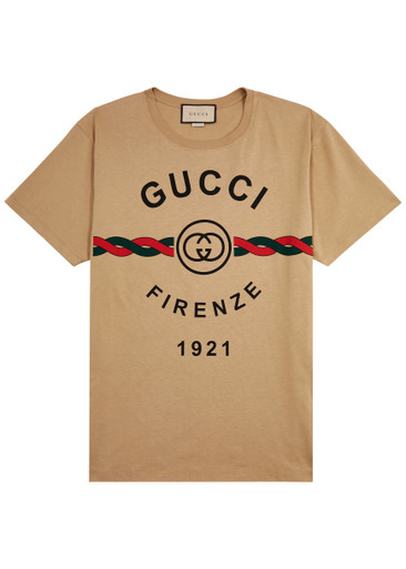 専用　美品　グッチ　GUCCI 半袖 ロゴ　コットン Fendi スカート　２点 959944_CAML_1__15905.