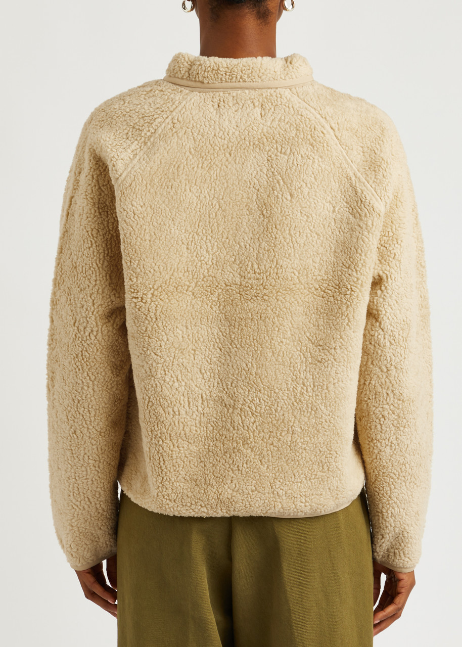  Ymc Beach Fleece Jacket - Beige - M (uk12 / M) 