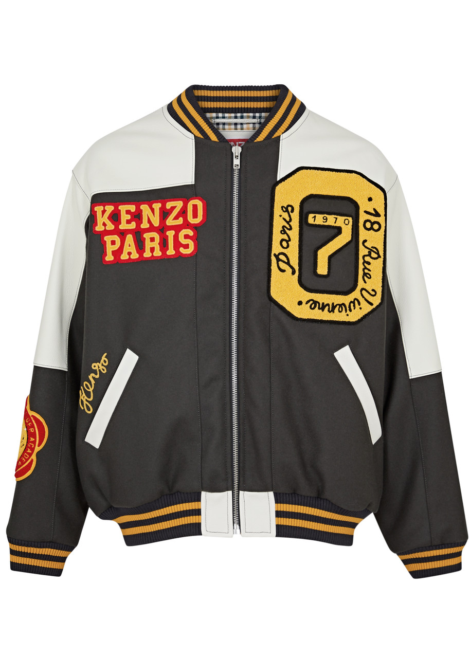 Kenzo Veste Varsity Tigre Tiger Academy Homme Anthracite