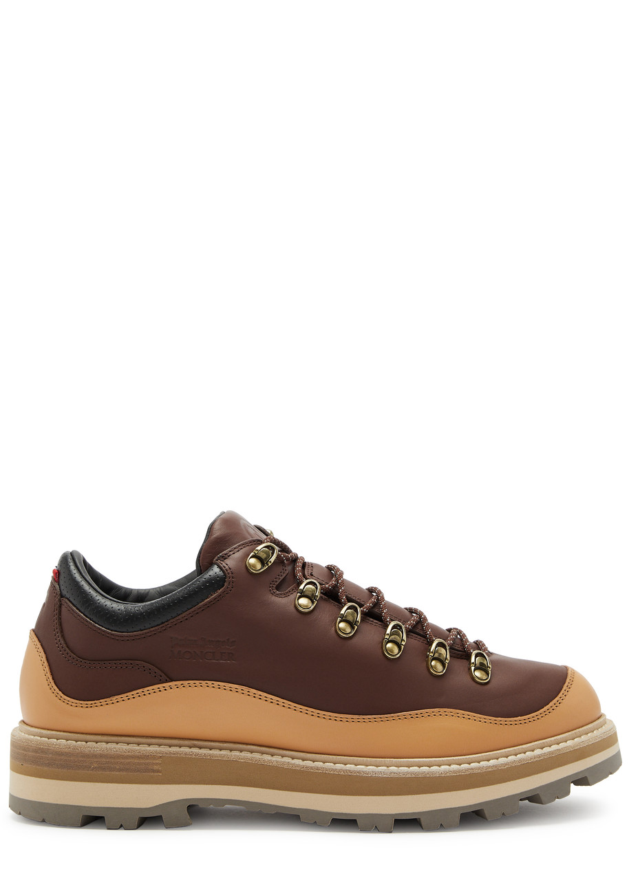 Moncler Genius 8 Moncler Palm Angels Peka 305 Leather Derby Shoes - Brown - 42 (IT42/ UK8)