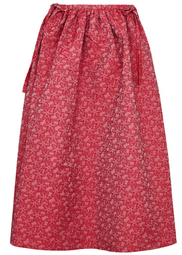 SISTER JANE Flower Power floral-jacquard midi skirt | Harvey Nichols