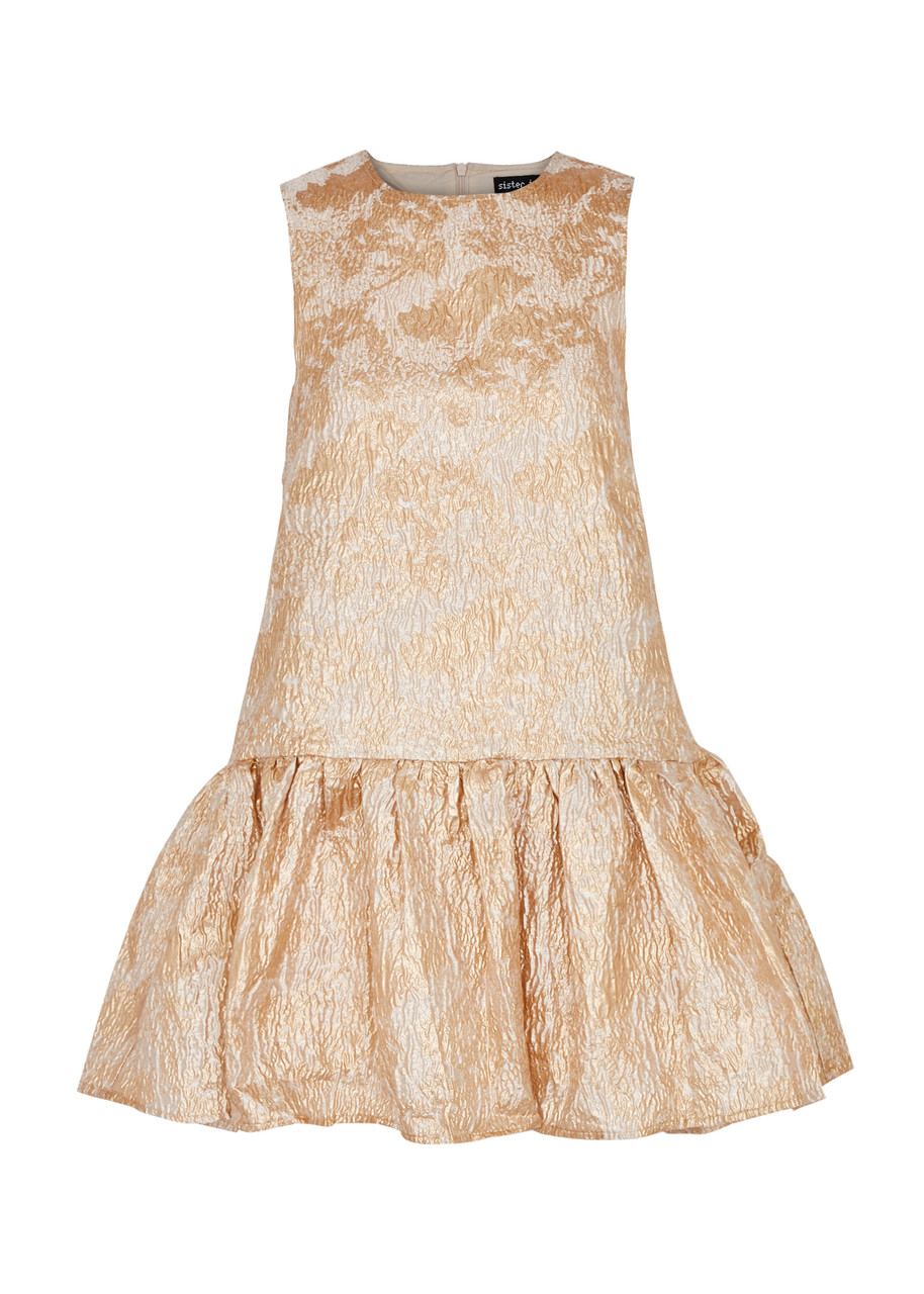 sister jane gold dress Shimmy Bow Mini Dress Golden / Z