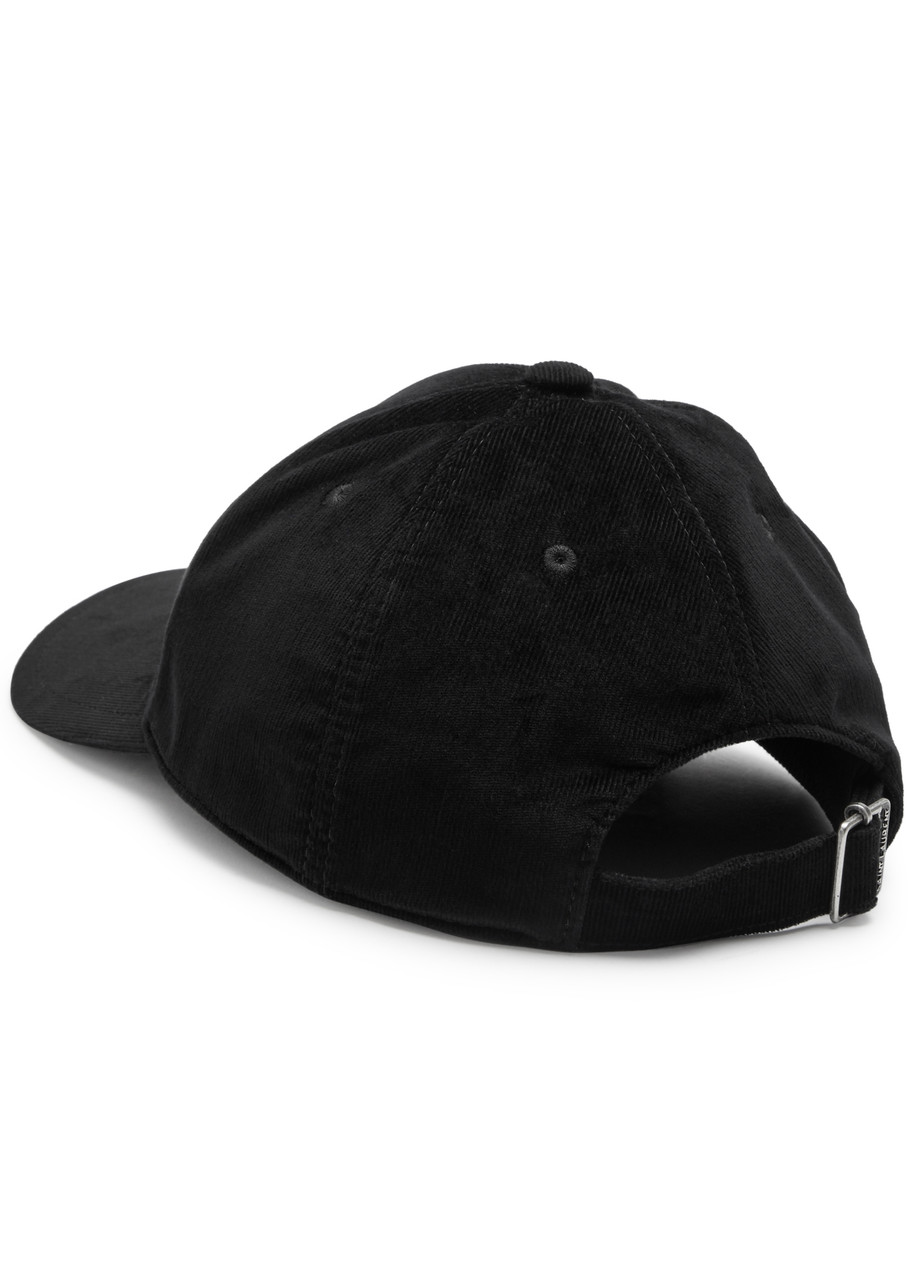 Saint Laurent Branded Baseball Cap Adjustable Strap In Black