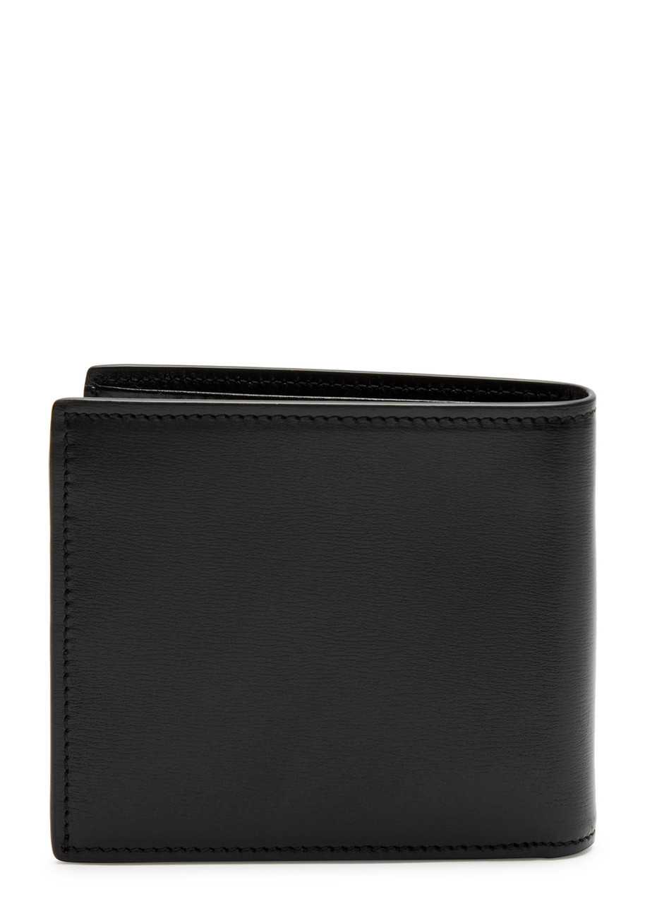  Saint Laurent Logo Leather Wallet - Black - One Size 