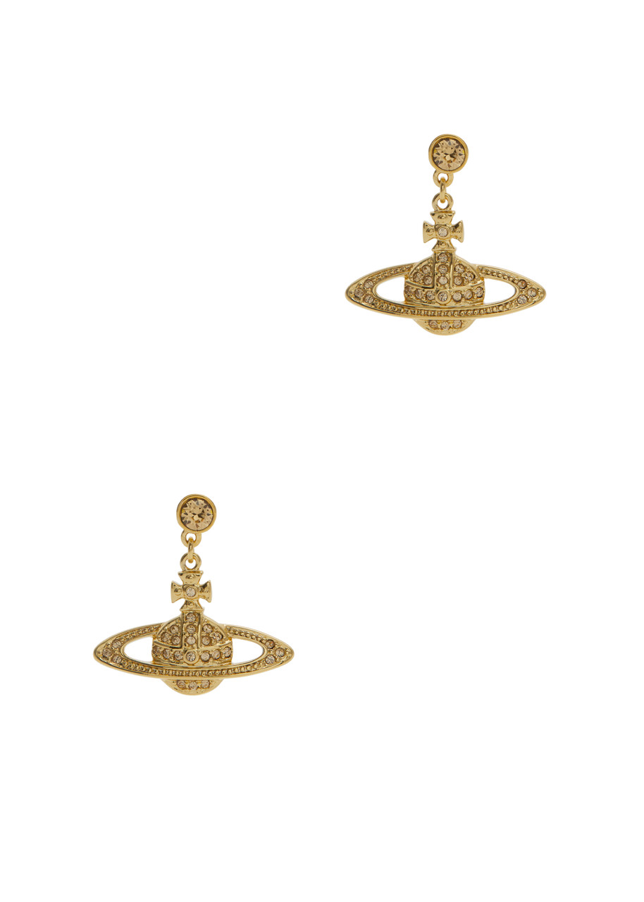 Vivienne Westwood Mini Bas Relief orb Drop Earrings - Gold - One Size