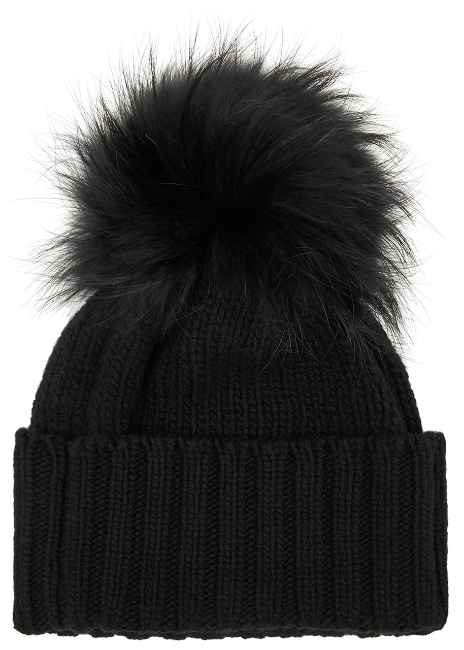 Pompom Cashmere Beanie