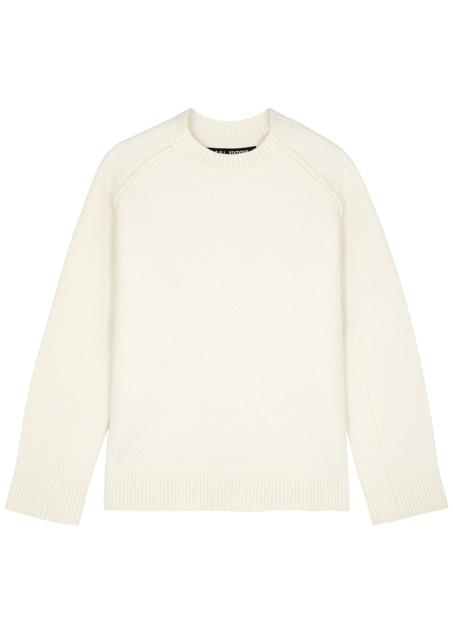 Kassl Editions Wool Jumper In Off White