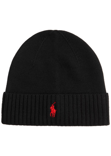 POLO RALPH LAUREN Logo embroidered wool beanie Harvey Nichols