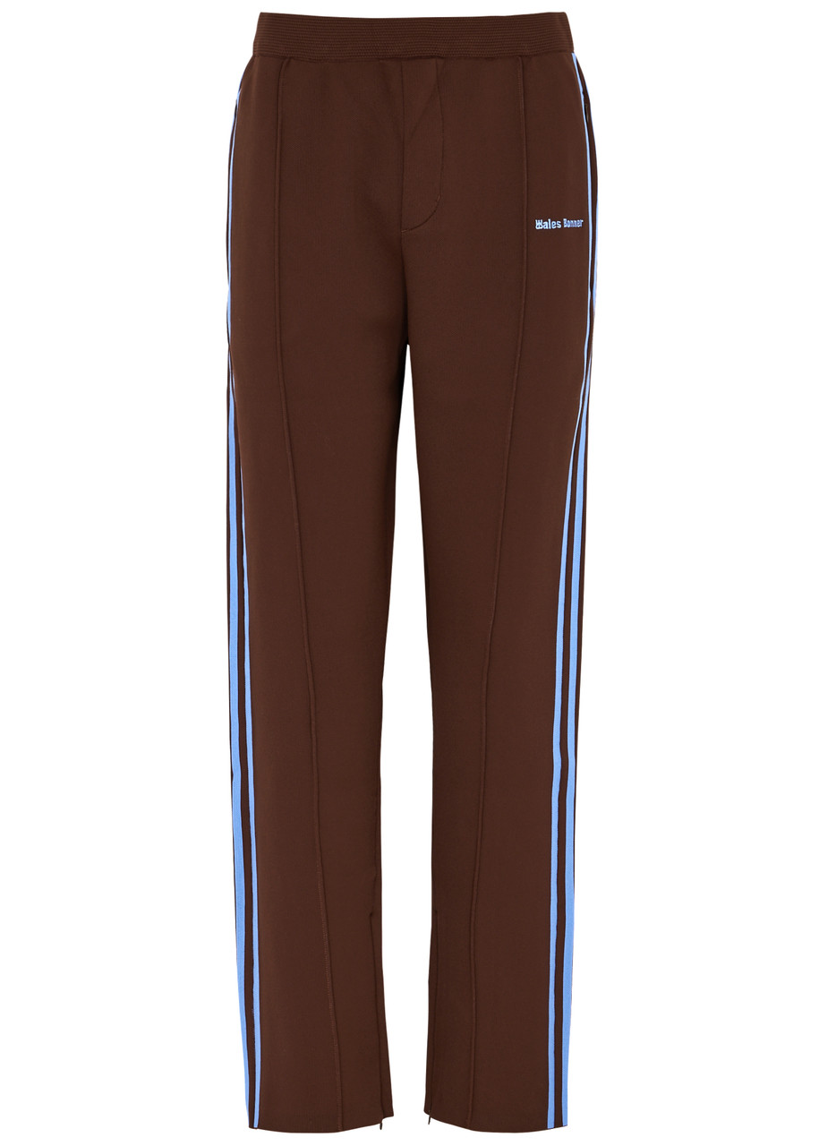 Adidas X Wales Bonner Logo-embroidered Knitted Track Pants - Brown - L (UK14 / L)