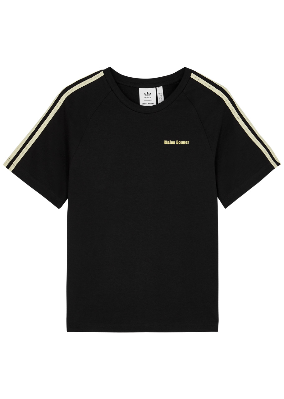 Adidas X Wales Bonner X Wales Bonner Logo Cotton T-shirt In Black