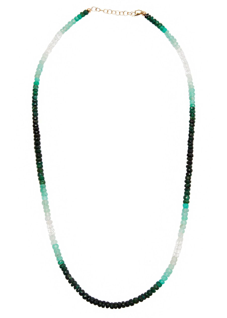 Roxanne First Graduated Emerald Beaded Necklace In Green