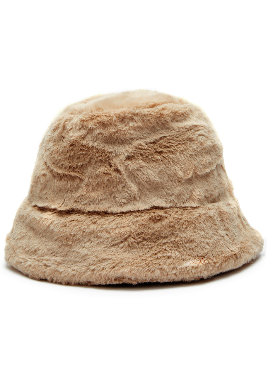  Eugenia Kim Yuki Faux Fur Bucket Hat - Camel - One Size 