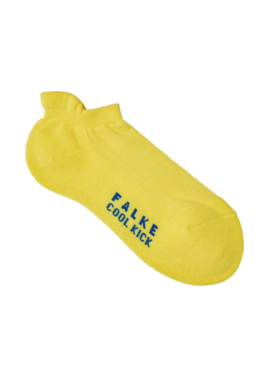 Falke Cool Kick Jersey Trainer Socks In Yellow