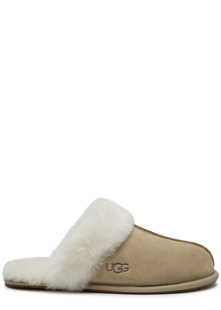 Ugg Scuffette Ii Suede Slippers In Beige