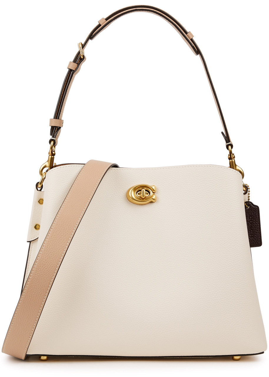 Coach Willow Leather Shoulder Bag In Ivory