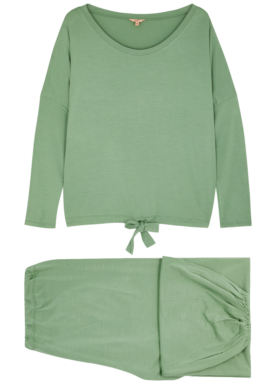 Eberjey Gisele Stretch-modal Pyjama set - Green - M (UK12 / M)