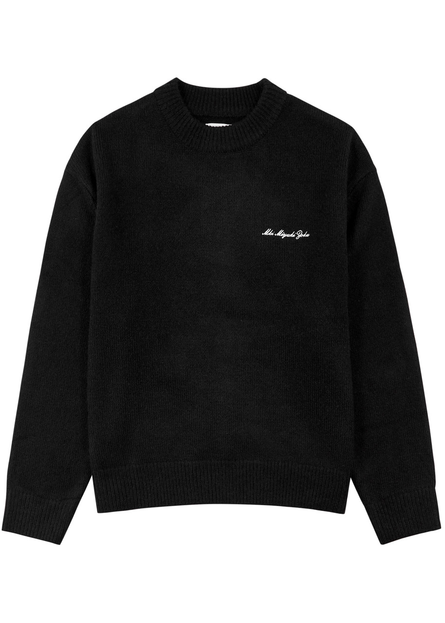 Logo-embroidered Knitted Jumper