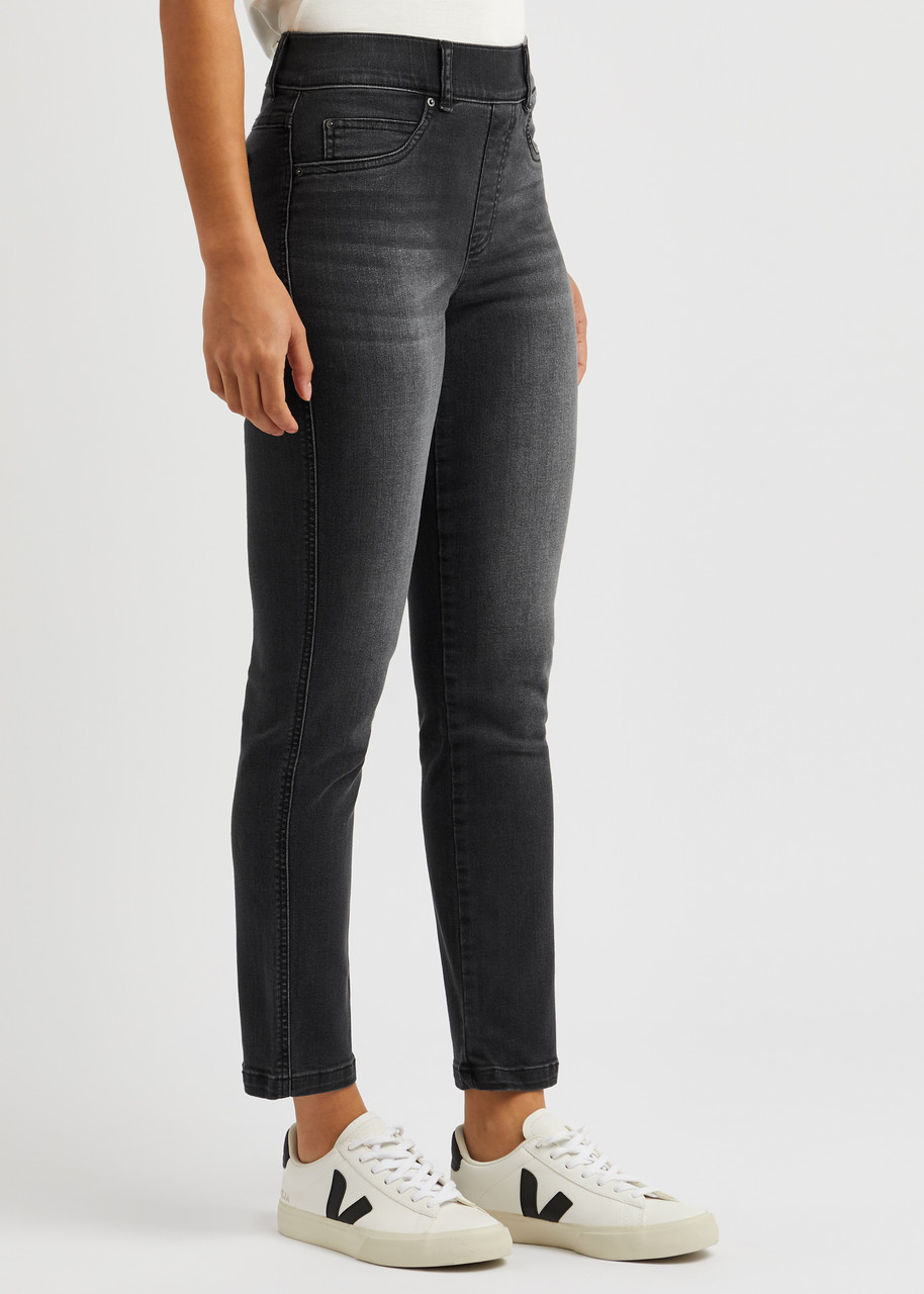 Spanx Slim-leg Jeans In Black