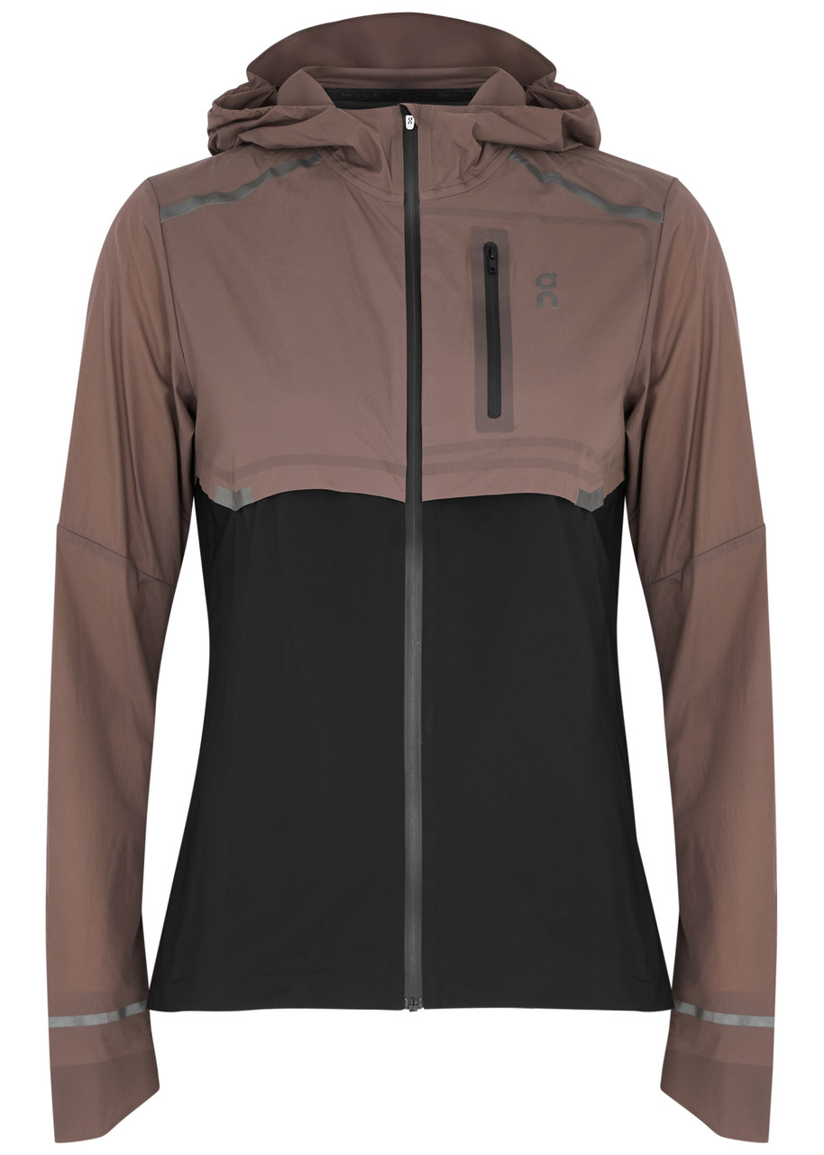 ON Running Weather Panelled Shell Jacket, Jackets, Taupe, Small - S (UK8-10 / S)