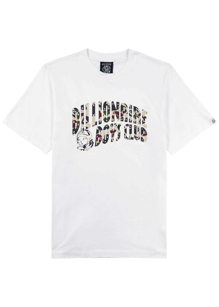 Billionaire Boys Club Duck Camo Arch Logo Cotton T-shirt In White