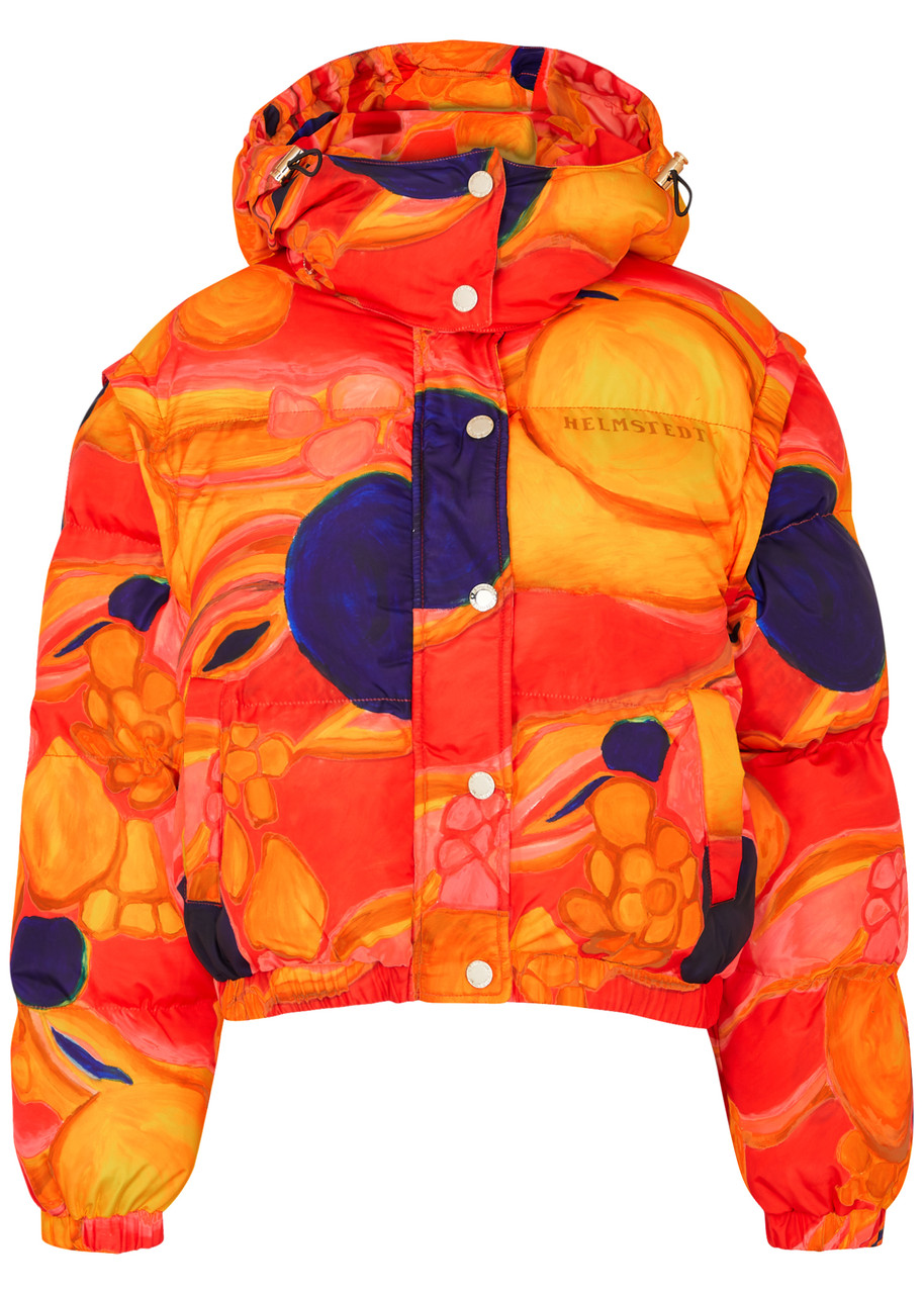 Helmstedt Nina Printed Quilted Shell Jacket - Red - XS (UK6 /xs)