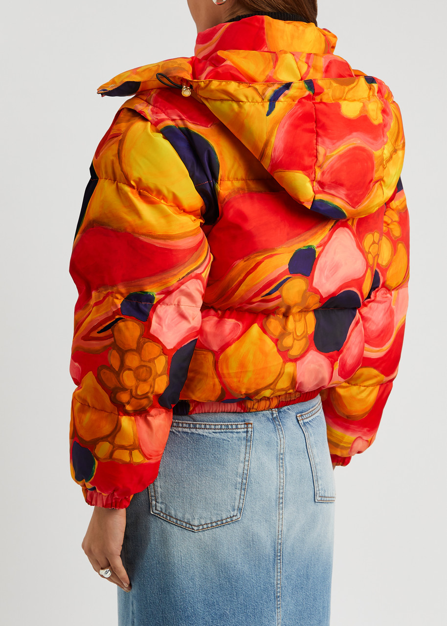  Helmstedt Nina Printed Quilted Shell Jacket - Red - Xs (uk6 /xs) 
