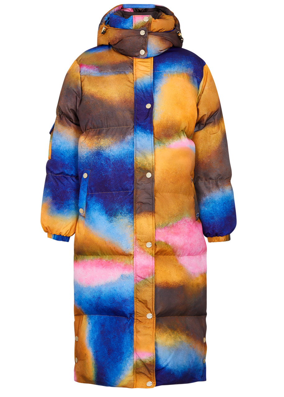 Helmstedt Alma Printed Quilted Shell Coat In Multicoloured