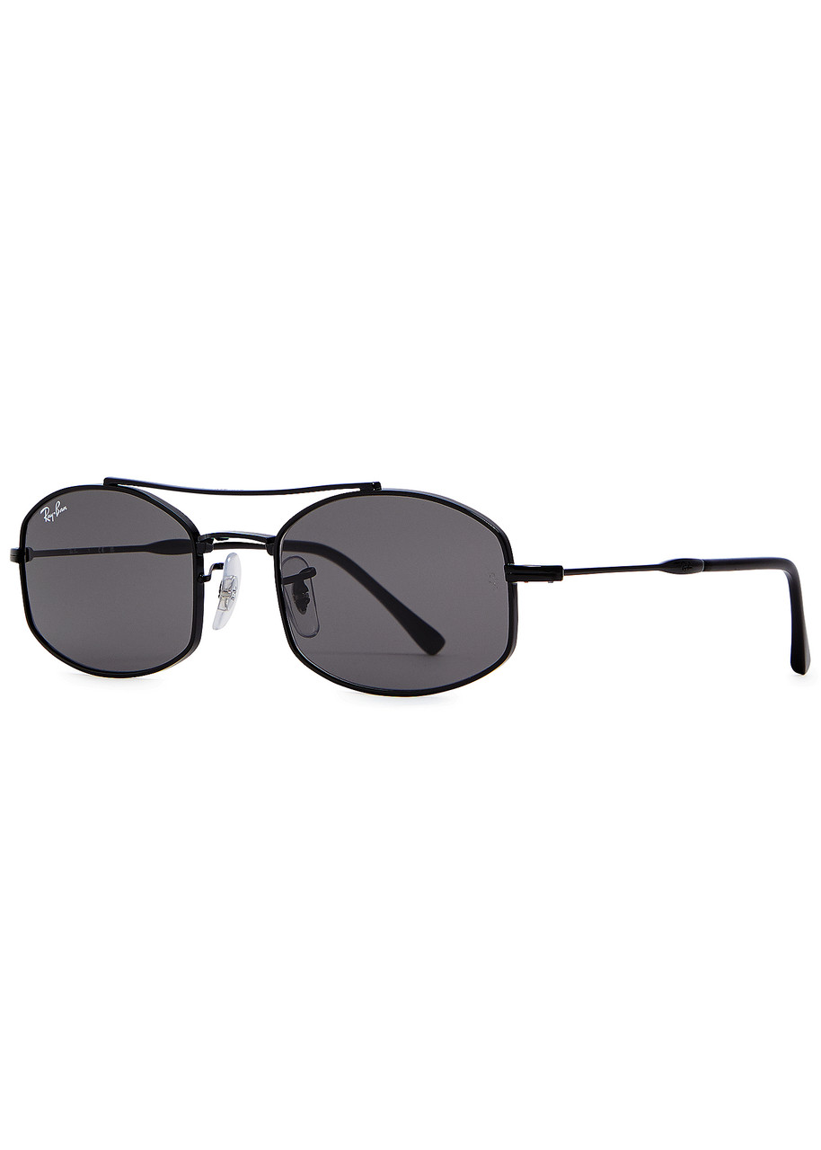 Ray-ban - Narrow Aviator-style Sunglasses, Black, Metal, Men's Luxury Sunglasses, 100% UV Protection - One Size