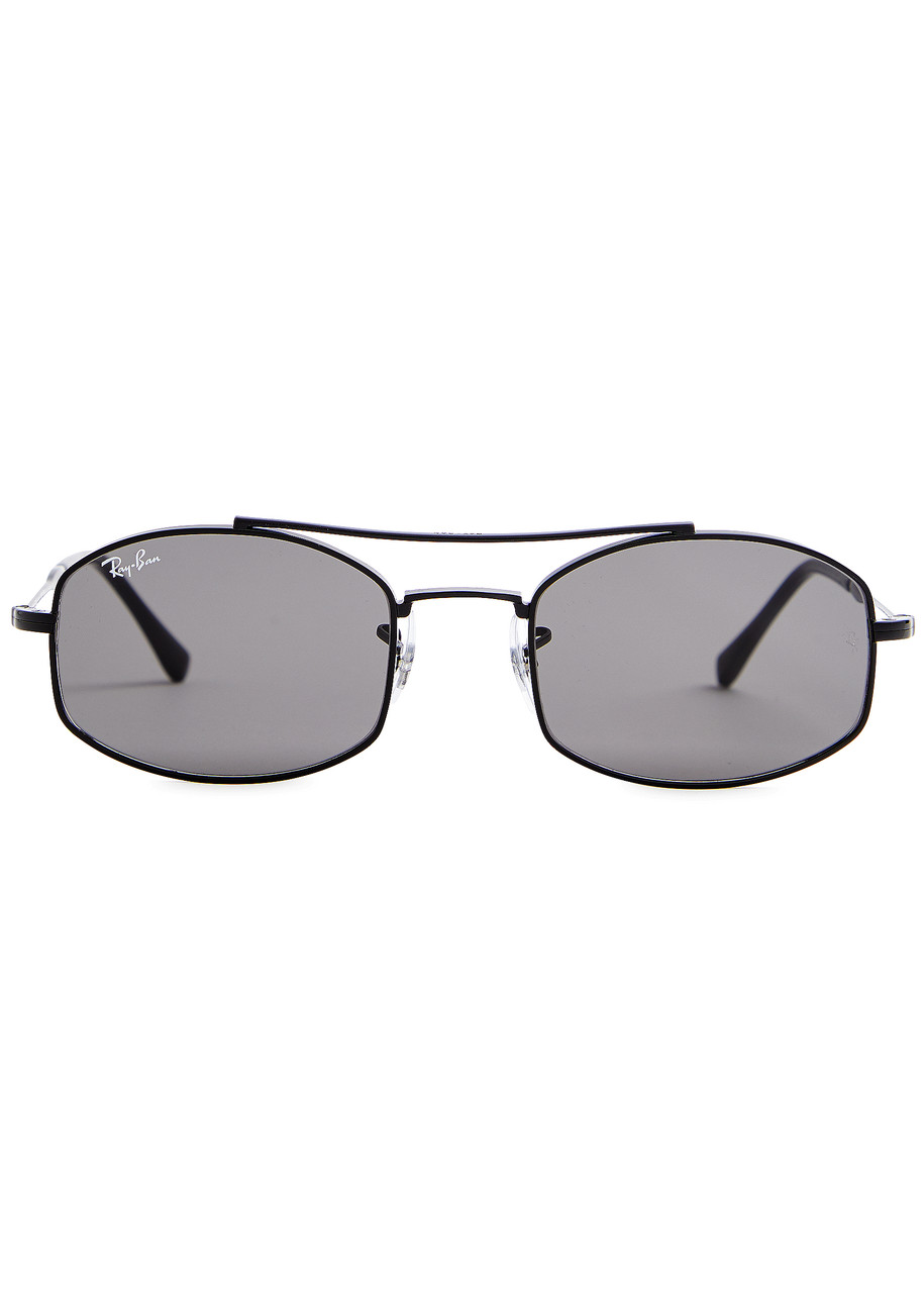 RAY BAN RAY-BAN NARROW AVIATOR-STYLE SUNGLASSES
