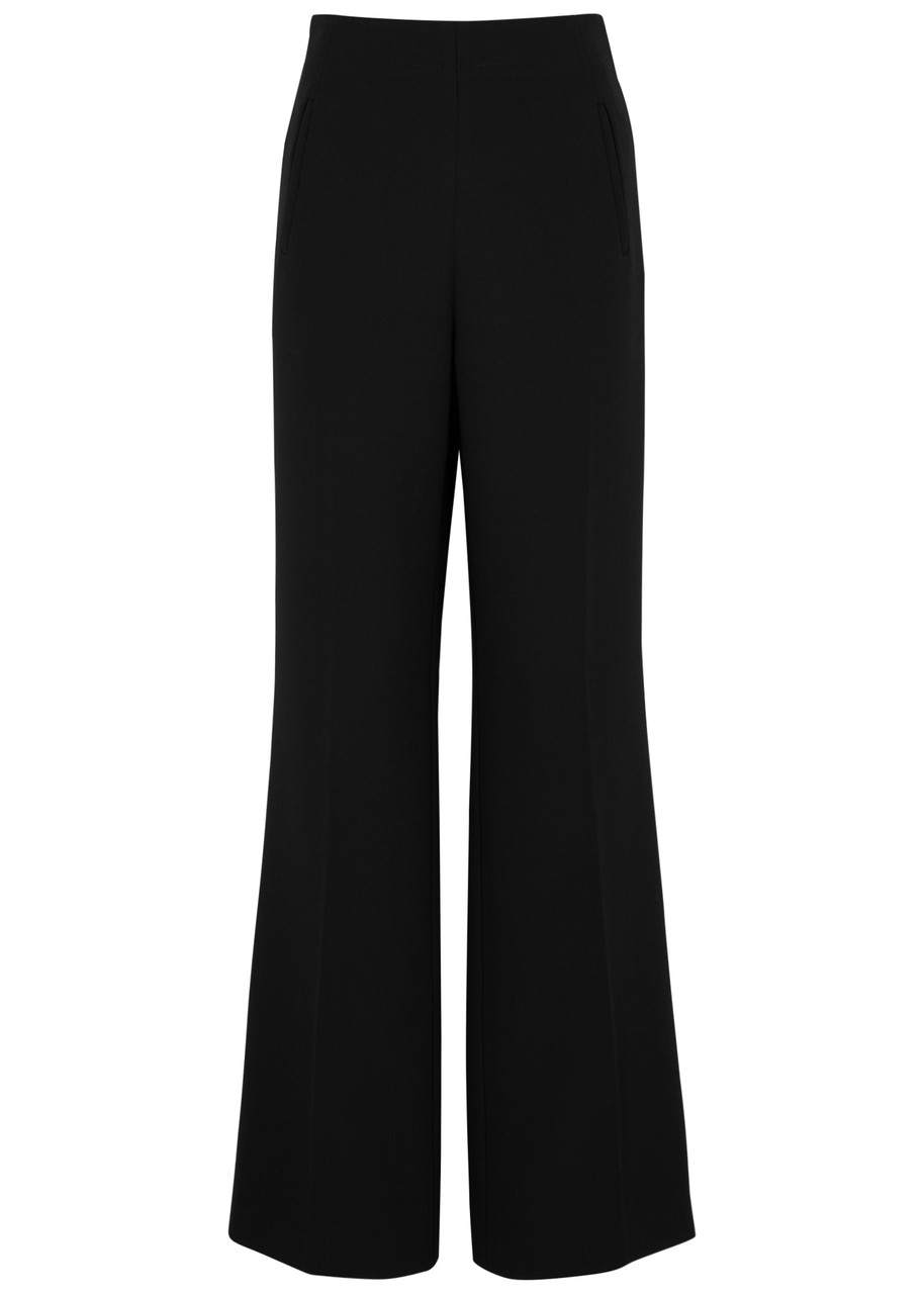 Roland Mouret Flared Trousers In Black