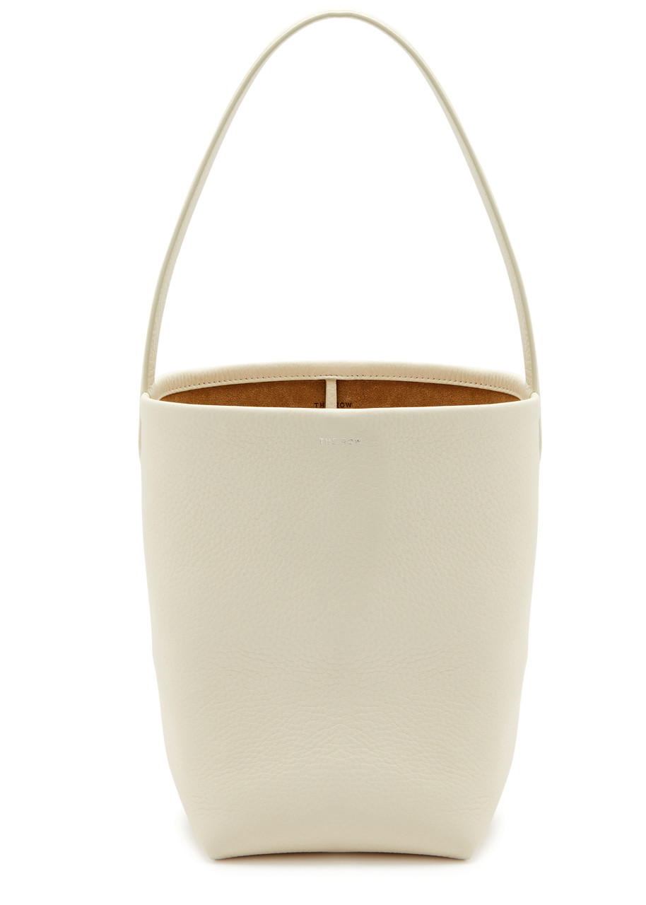 The Row Park Small Leather Tote - White - One Size