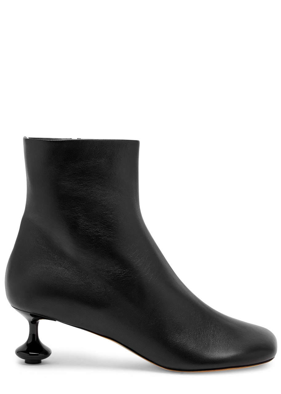 Loewe Toy 45 Leather Ankle Boots In Black