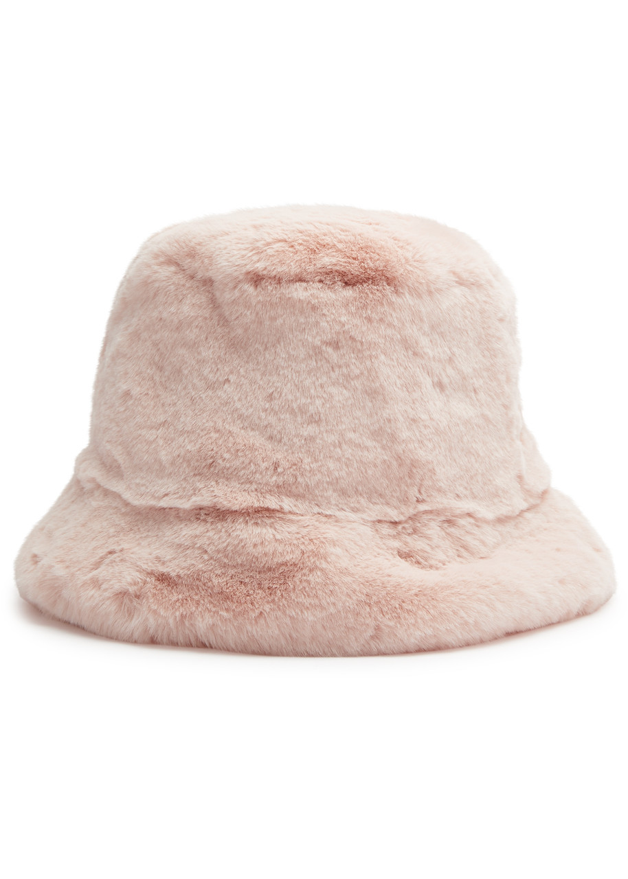 Jakke Hattie Faux Fur Bucket Hat In Light Pink