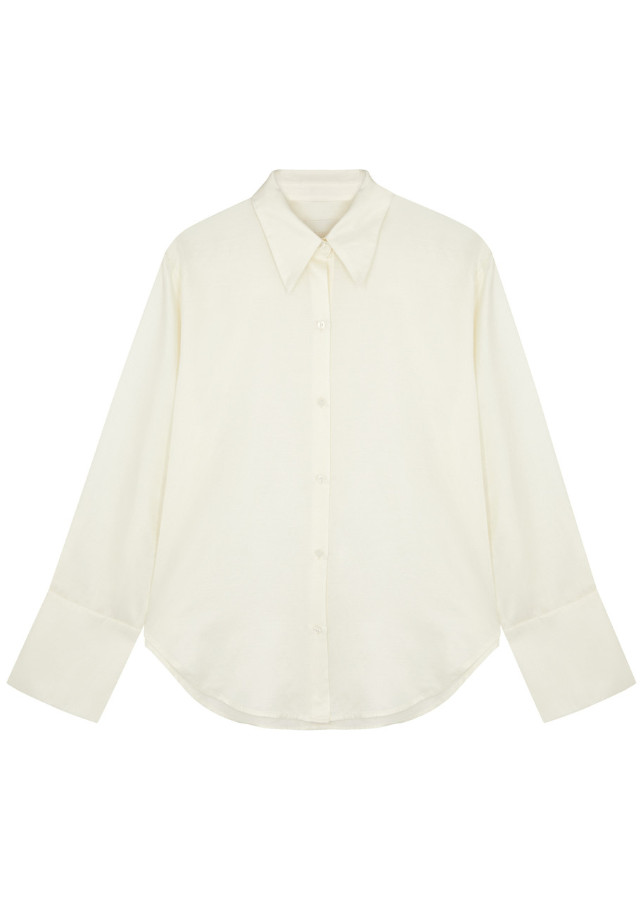 Citizen Of Humanity Citizens Of Humanity Camilla Satin Shirt In Cream