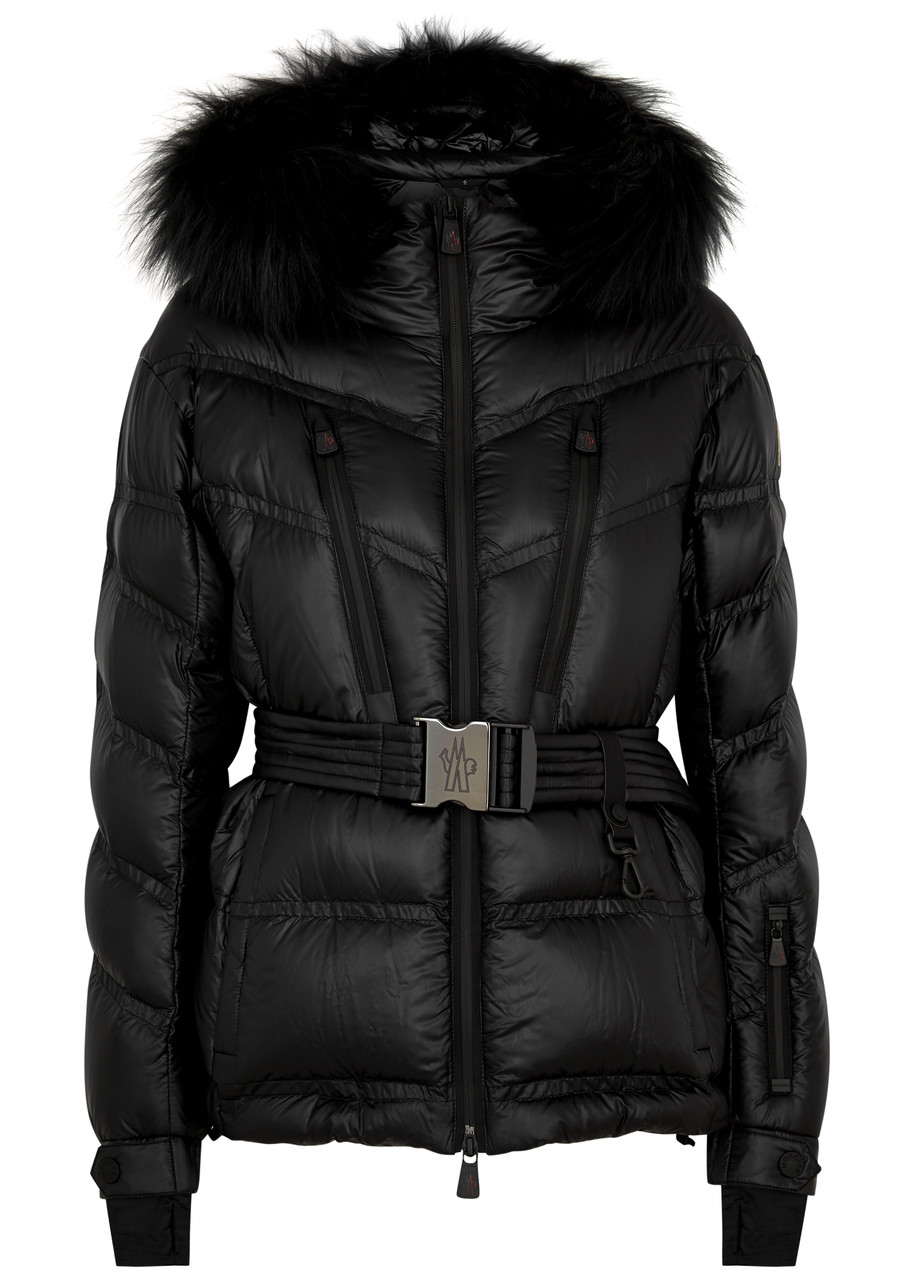 Moncler Bernin Quilted Shell Jacket In Black