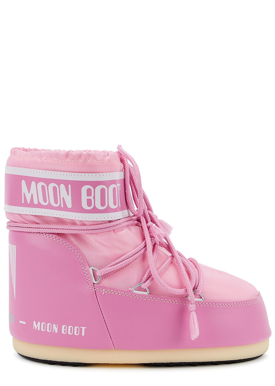 Moon Boot Icon Padded Nylon Snow Boots - Pink - 8-10