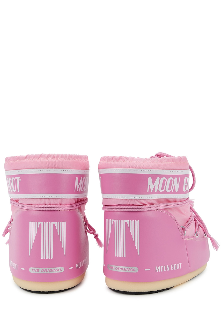  Moon Boot Icon Padded Nylon Snow Boots - Pink - 8-10 