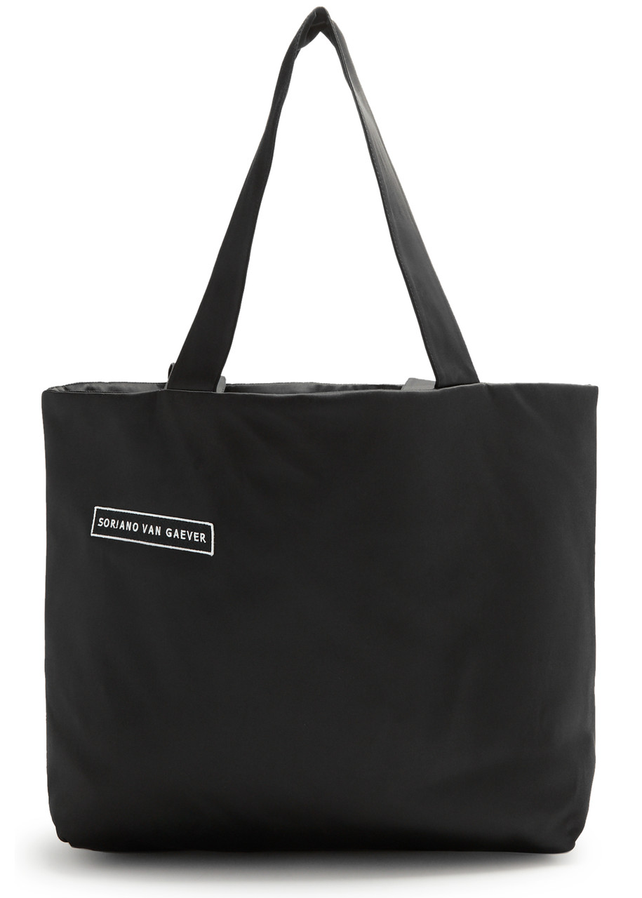 Soriano Van Gaever Alex Satin Tote In Black