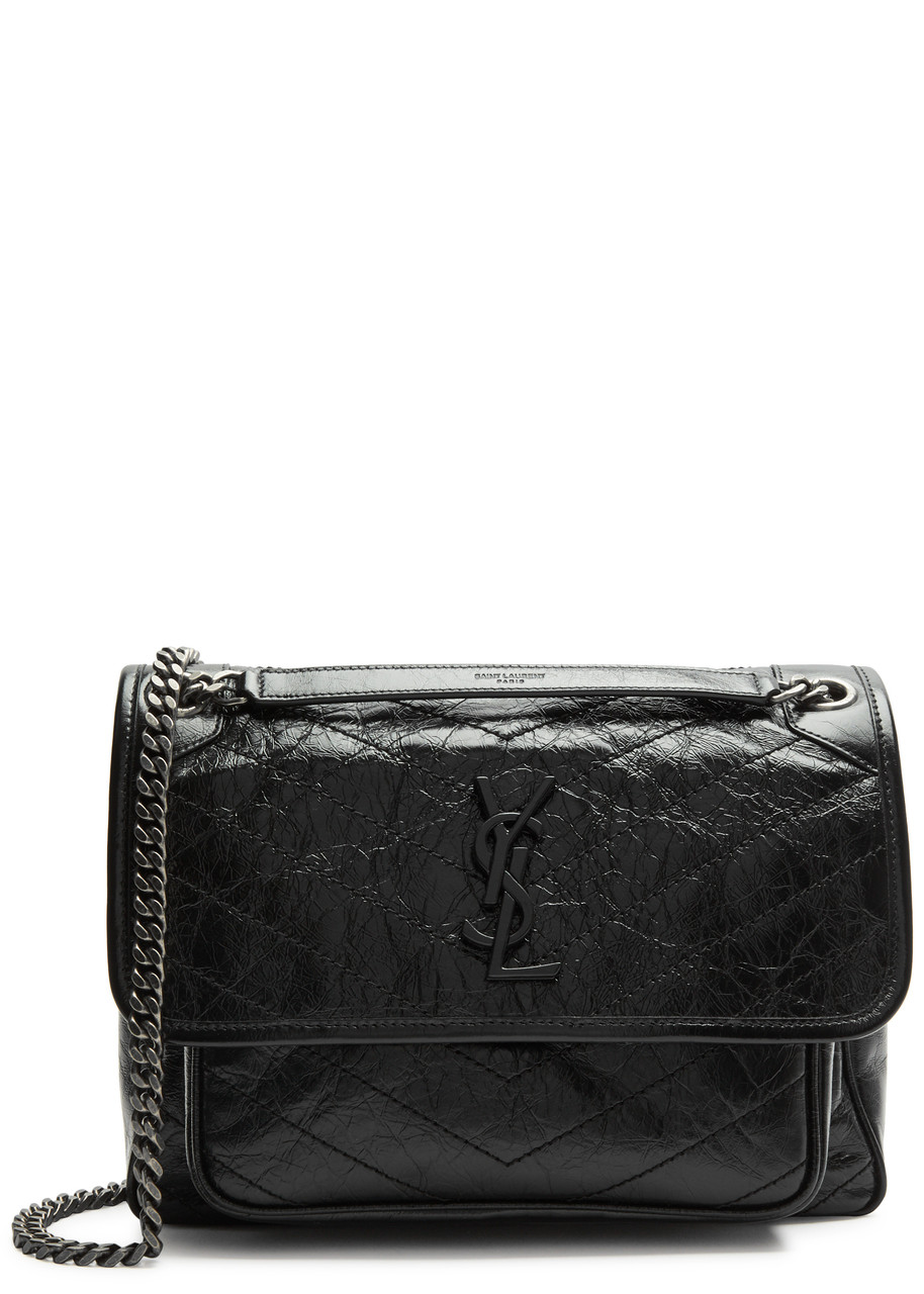 Saint Laurent Niki Medium Leather Shoulder bag - Black - One Size