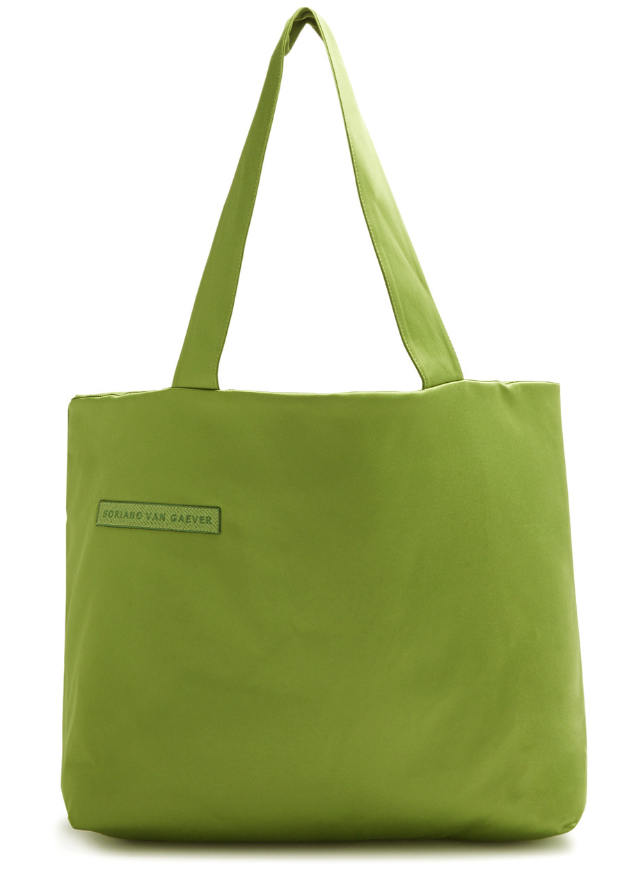 Soriano Van Gaever Alex Satin Tote In Green